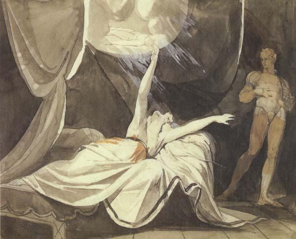 Henry Fuseli Kriemhilde Sees the Dead Sikegfried in a Dream (mk45)